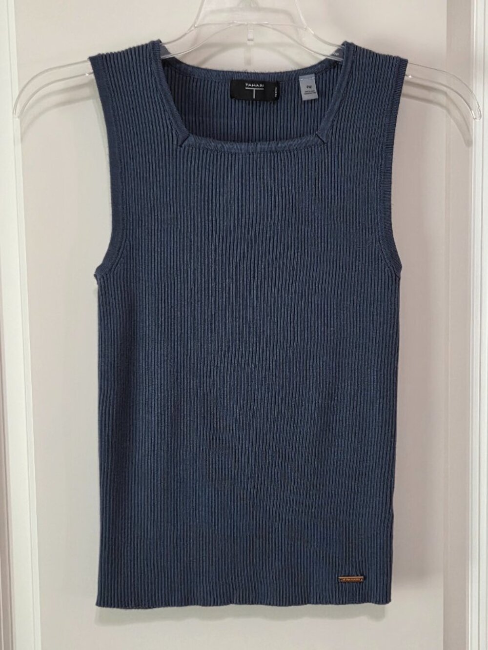 Tahari Square Neck Ribbed Tank, PM
